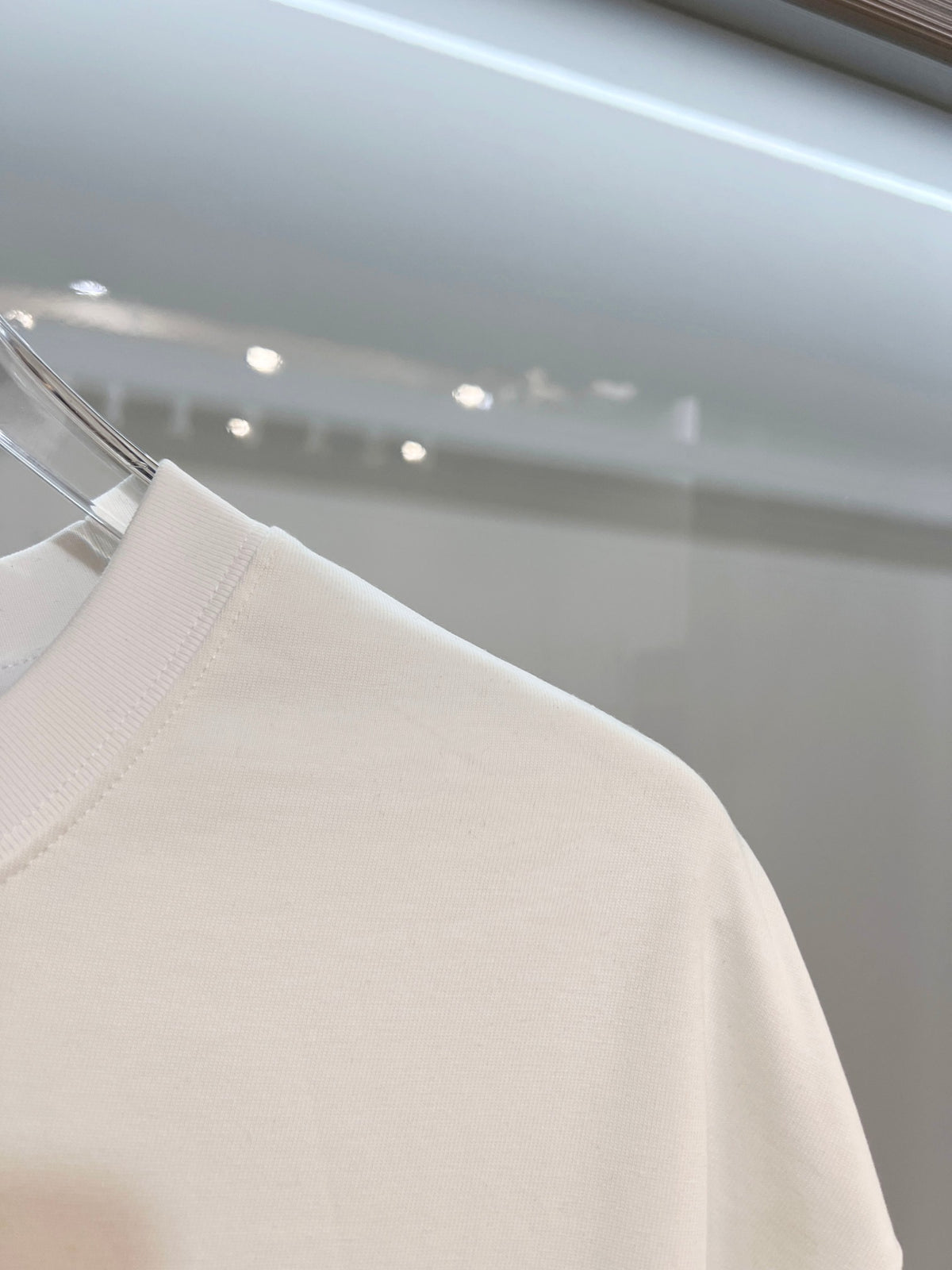 Wheat ear embroidered letter logo t-shirt