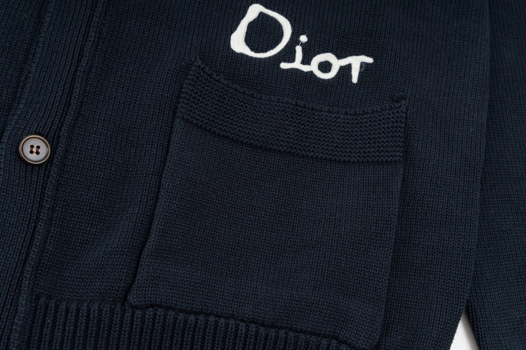 New jacquard logo cardigan jacket