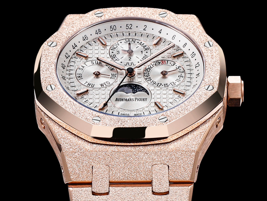 Royal Oak "Frosted Gold" Series (Ref. 26574)—the 41mm "King of Steel Watches" (Custom Frosted Gold Edition)（Gold）