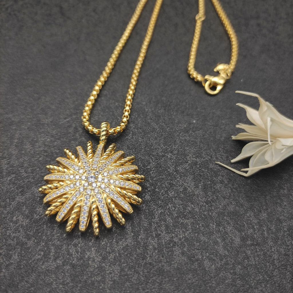 Sunflower Starry Sky Necklace