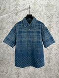 New denim short sleeved shirt