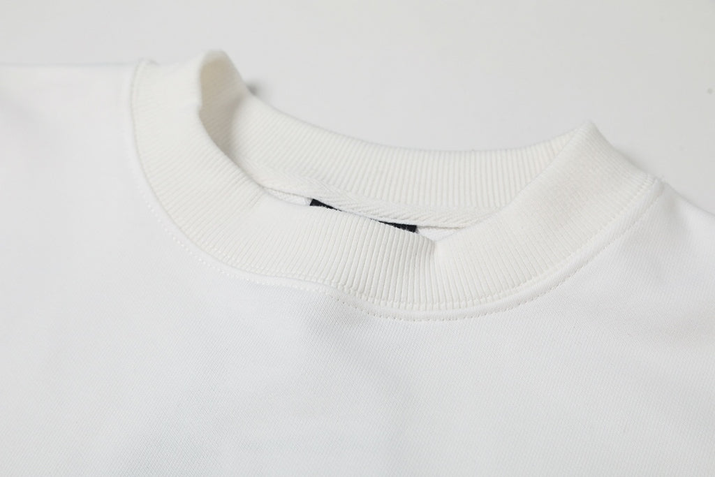 Laser reflective round neck sweatshirt