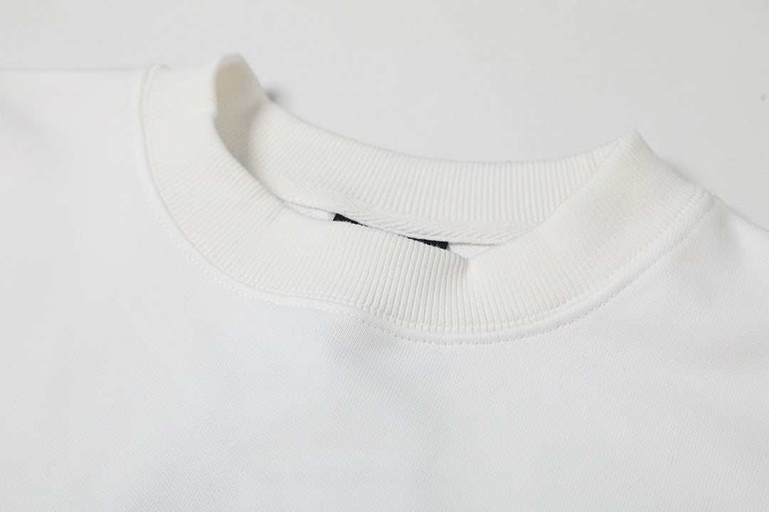 Laser reflective round neck sweatshirt
