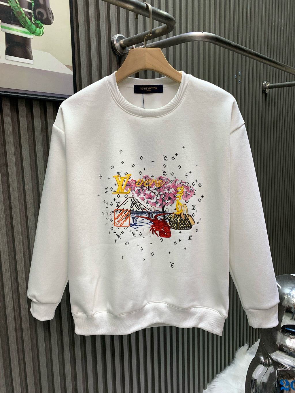 New Year printed hoodie