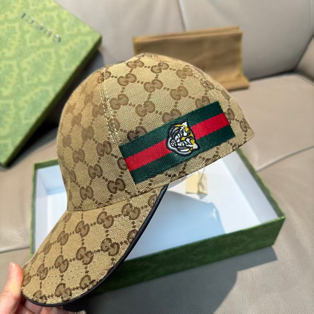 Tiger head woven baseball cap