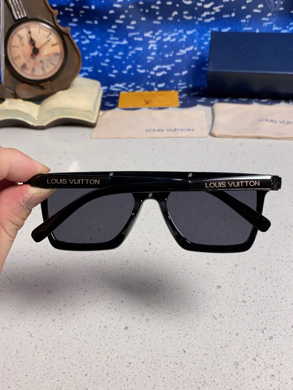 New Korean style personalized wide edge thick frame sunglasses