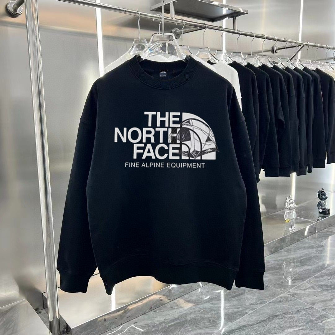North classic casual round neck pullover casual printed hoodie
