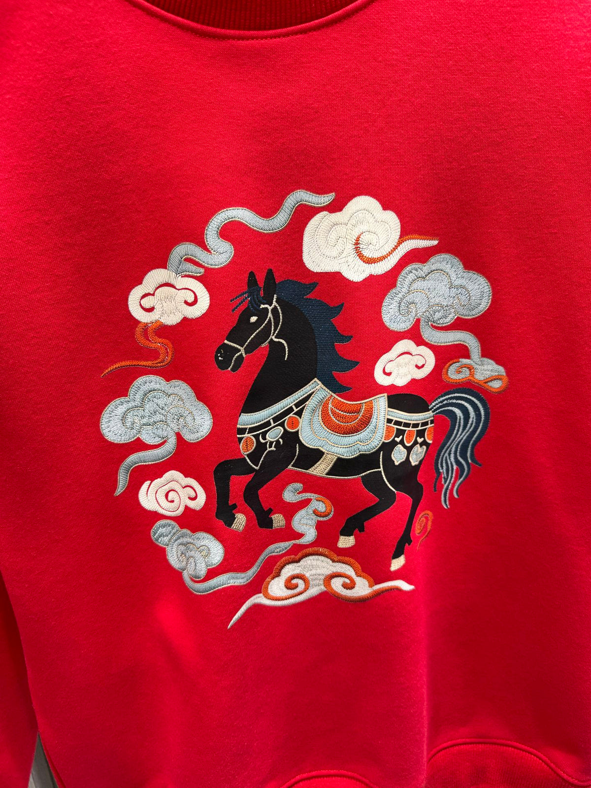 New Year printed hoodie