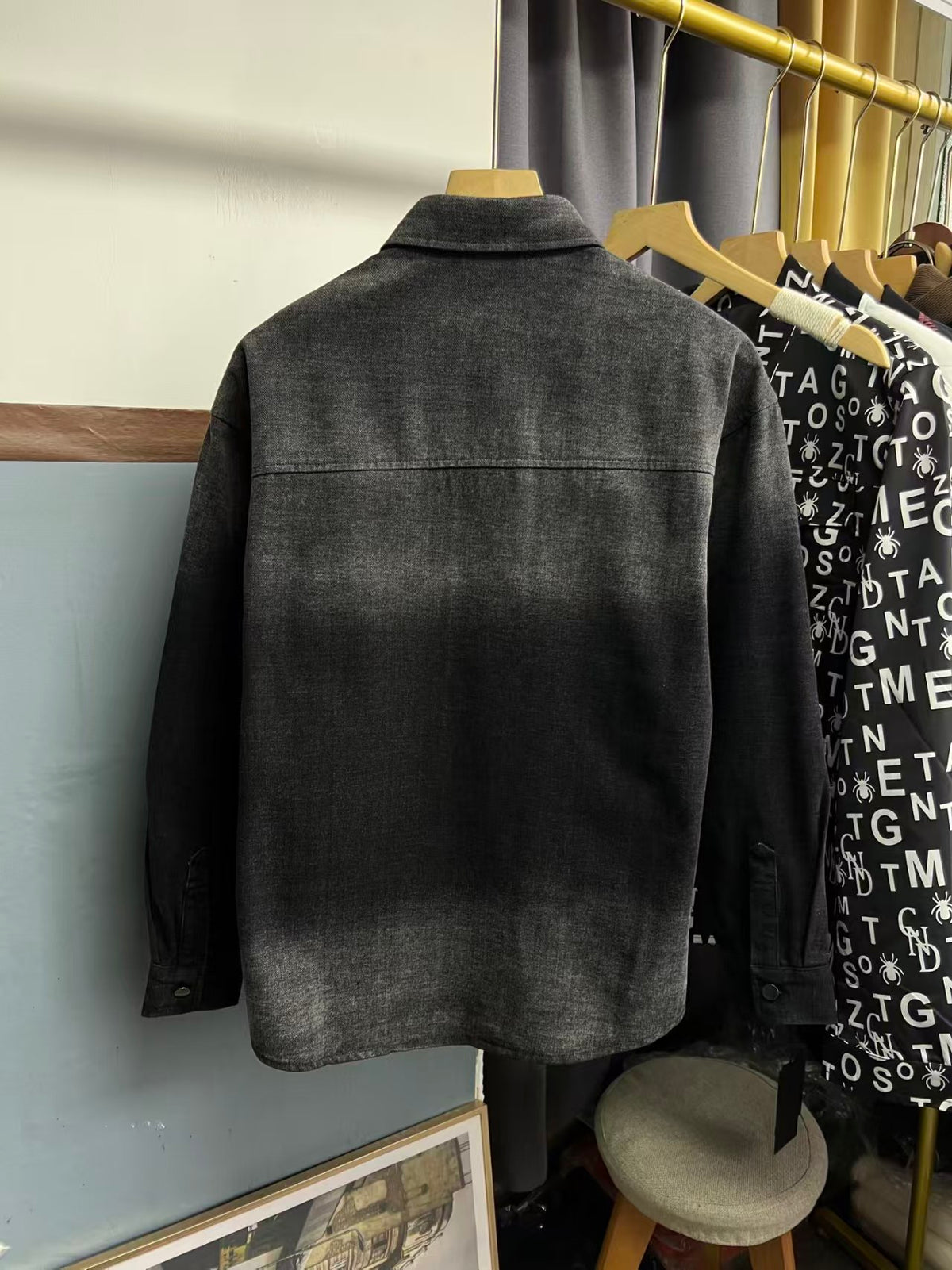 New letter pattern denim