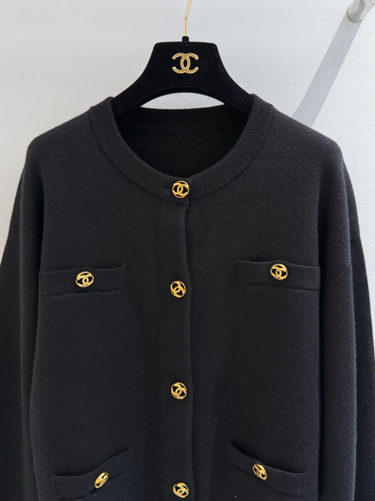 Women’s Classic Soft Knit Cropped Outerwear with Decorative Pocket Buttons