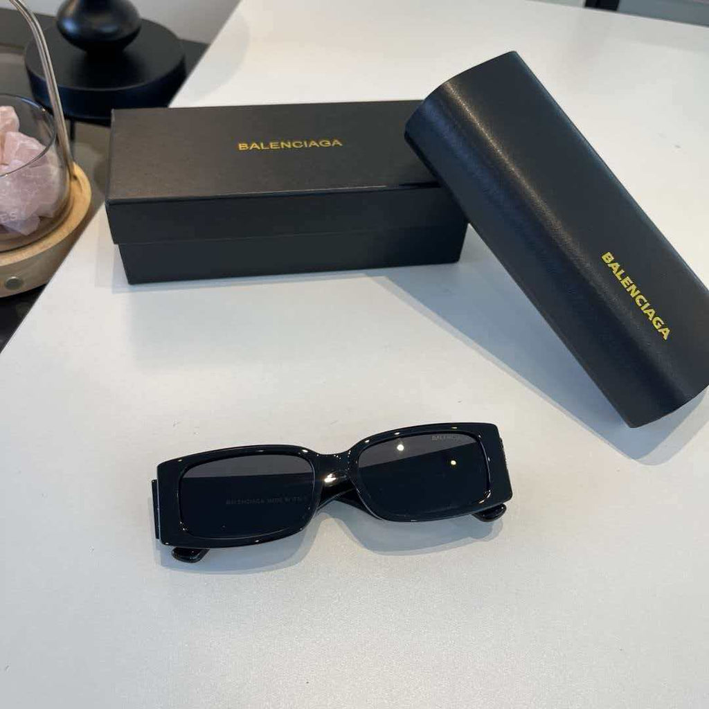 Retro flat frame leaf shaped sunglasses