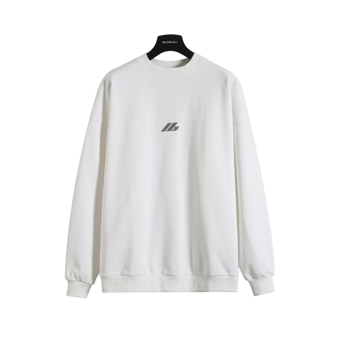 Laser reflective round neck sweatshirt