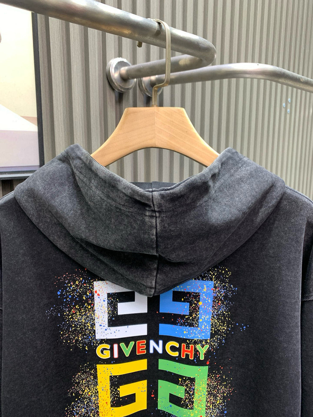 New autumn and winter vintage washed hooded sweatshirt