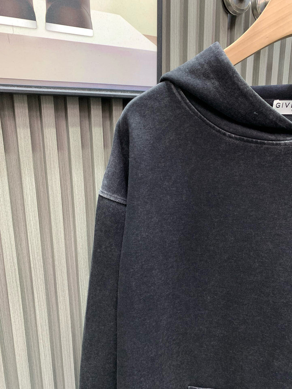 New autumn and winter vintage washed hooded sweatshirt