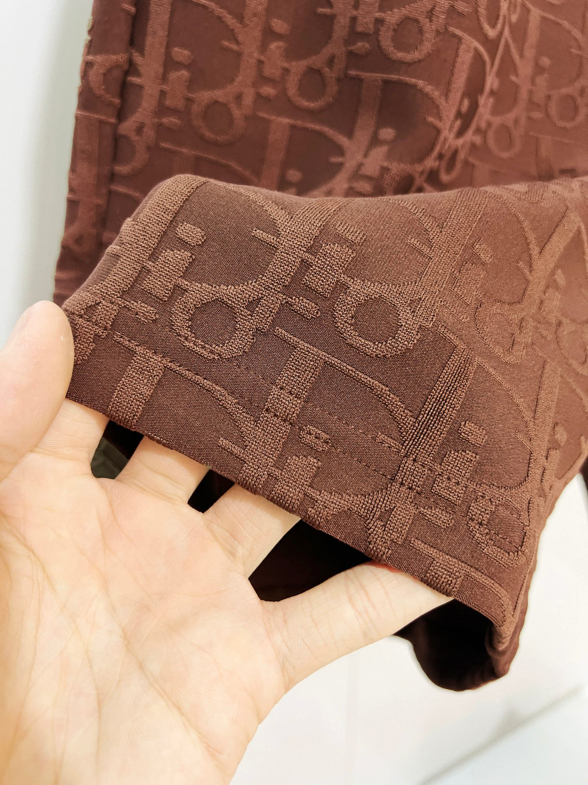 Full of floral letters, towel, jacquard casual shorts