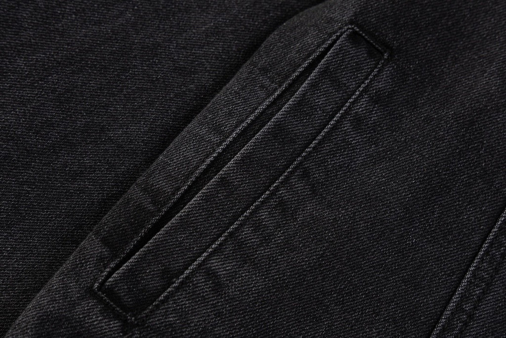Heavy industry washing and grinding to make old denim jackets