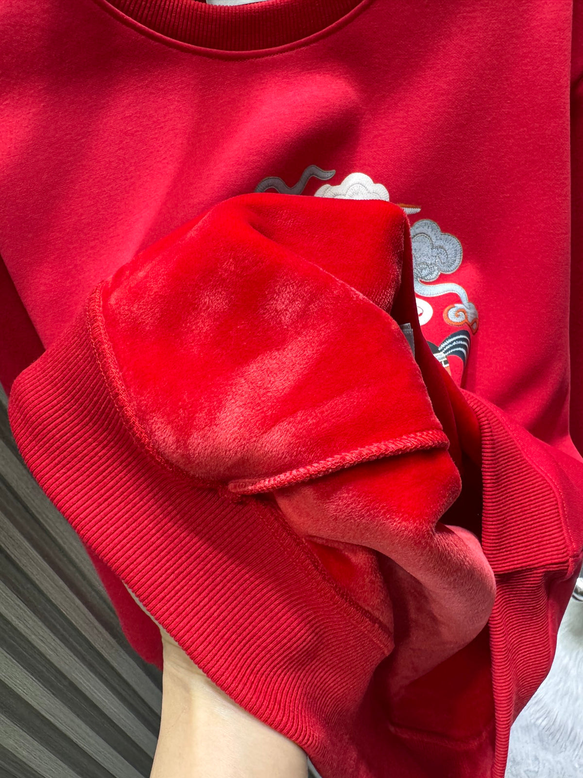 New Year printed hoodie