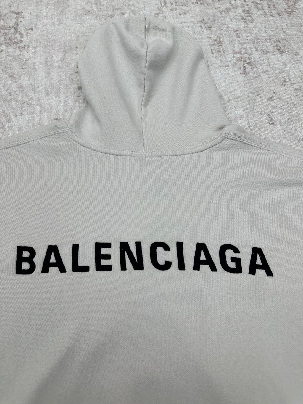 Embroidered Hoodie with Falling Shoulders