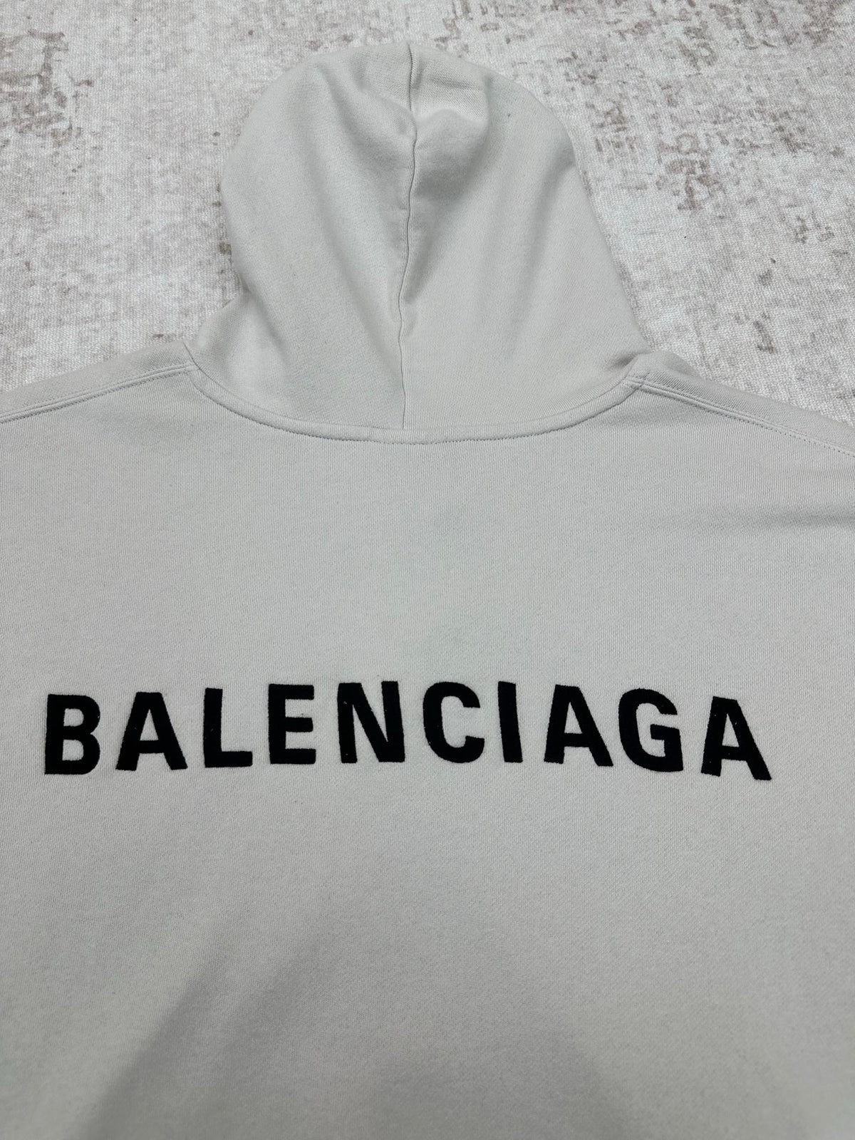 Embroidered Hoodie with Falling Shoulders