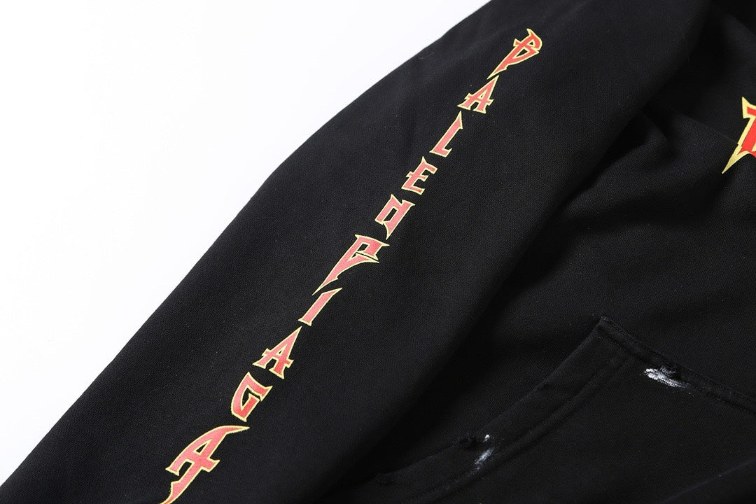 Rock Flame Crack Hole Hoodie Hoodie