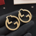 Round smooth earrings