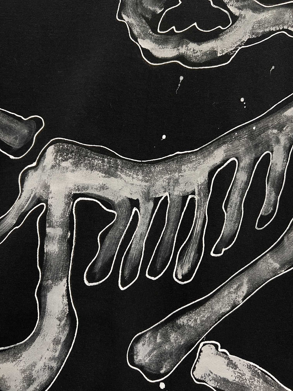 Loose hand drawn T-shirt -8