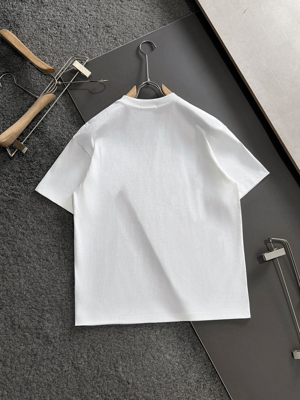 New round neck high-end pure cotton short sleeved T-shirt