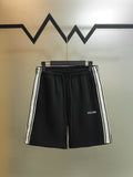 Classic side label woven ribbon embroidered letter shorts