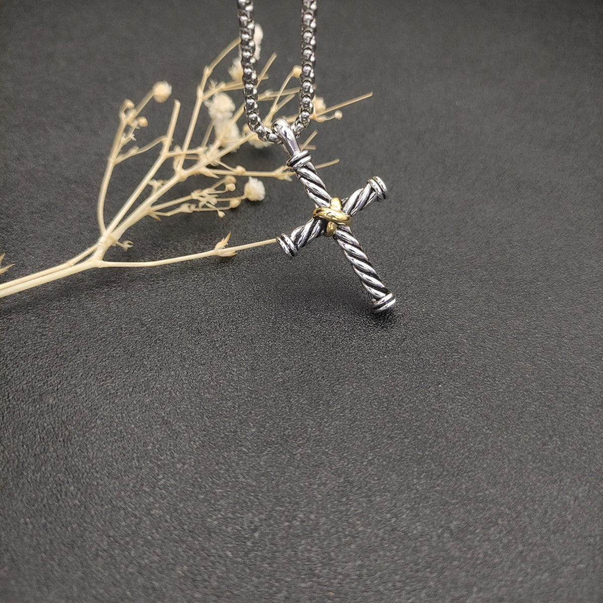 Colored Cross Necklace