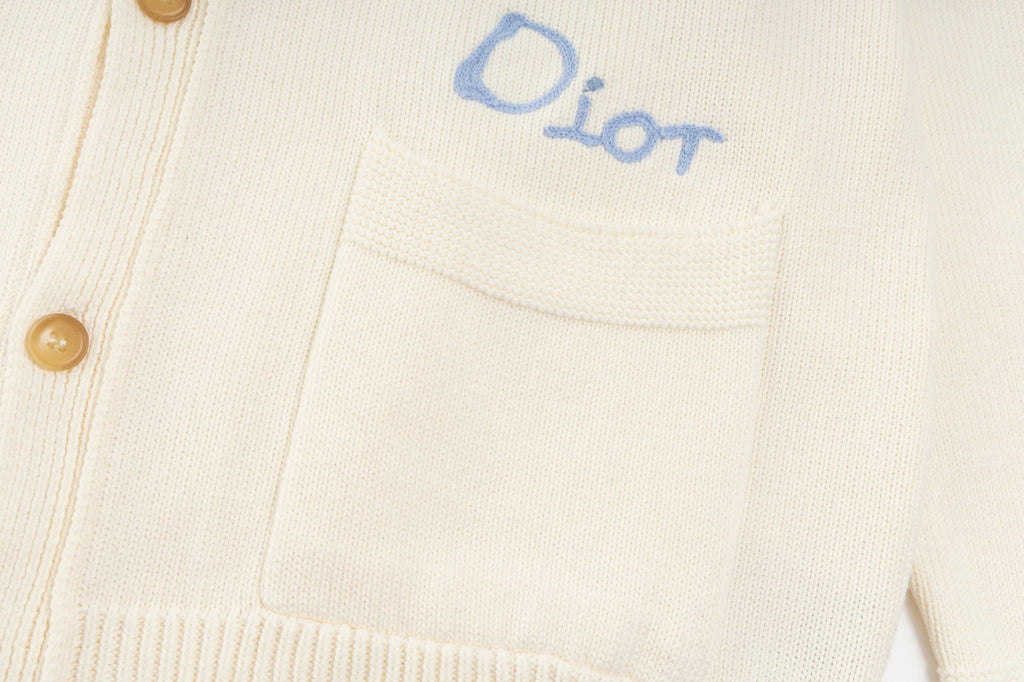 New jacquard logo cardigan jacket
