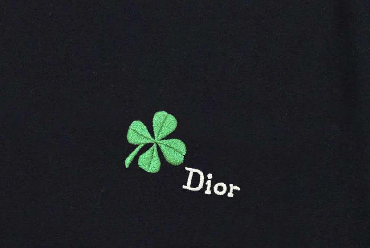 2026 new high-density embroidered green clover logo unisex short sleeved t-shirt