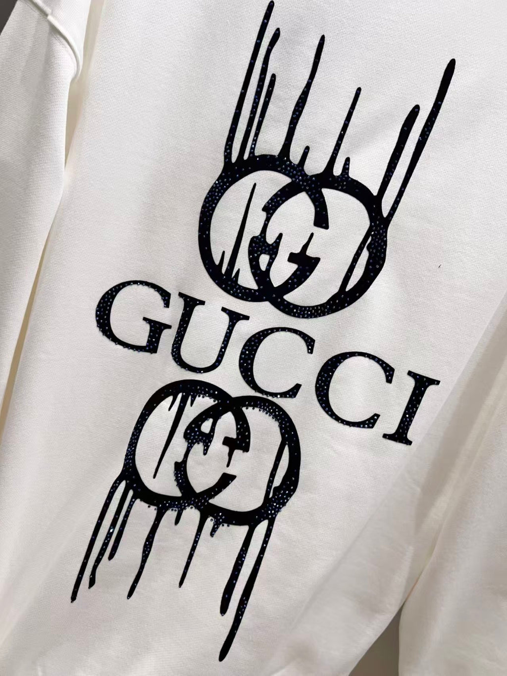 New flocking printed hoodie