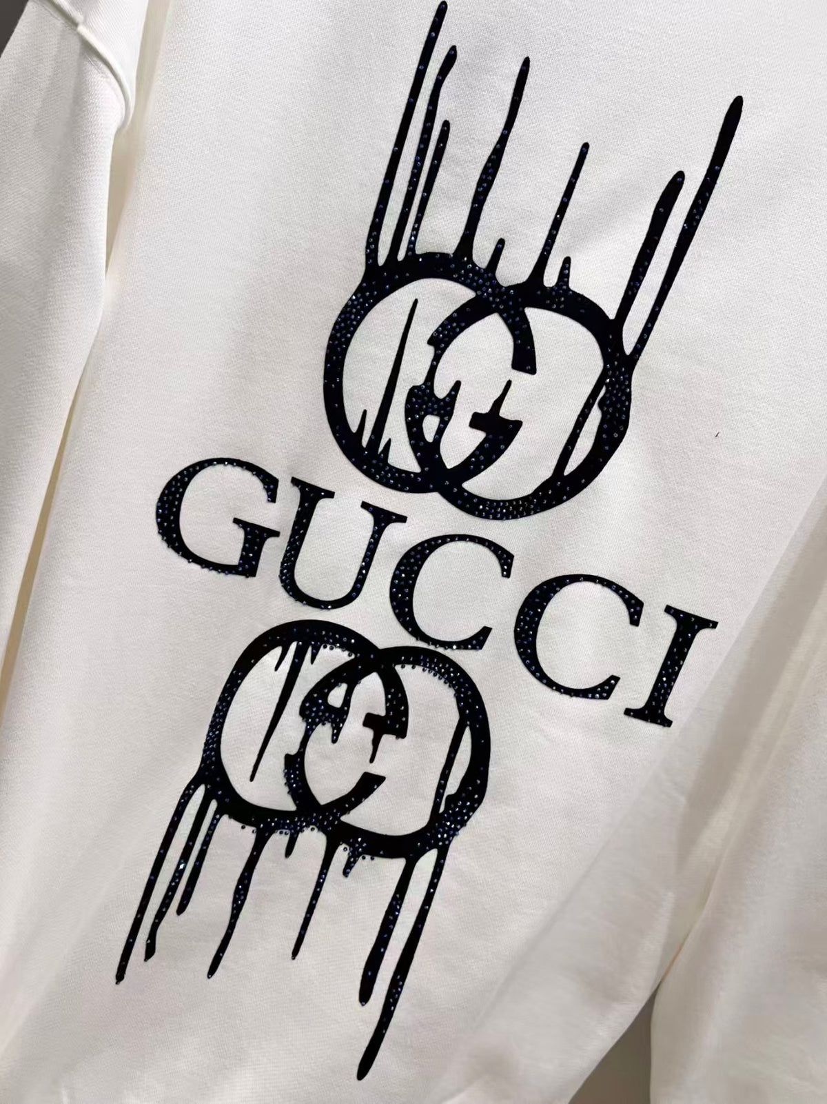 New flocking printed hoodie