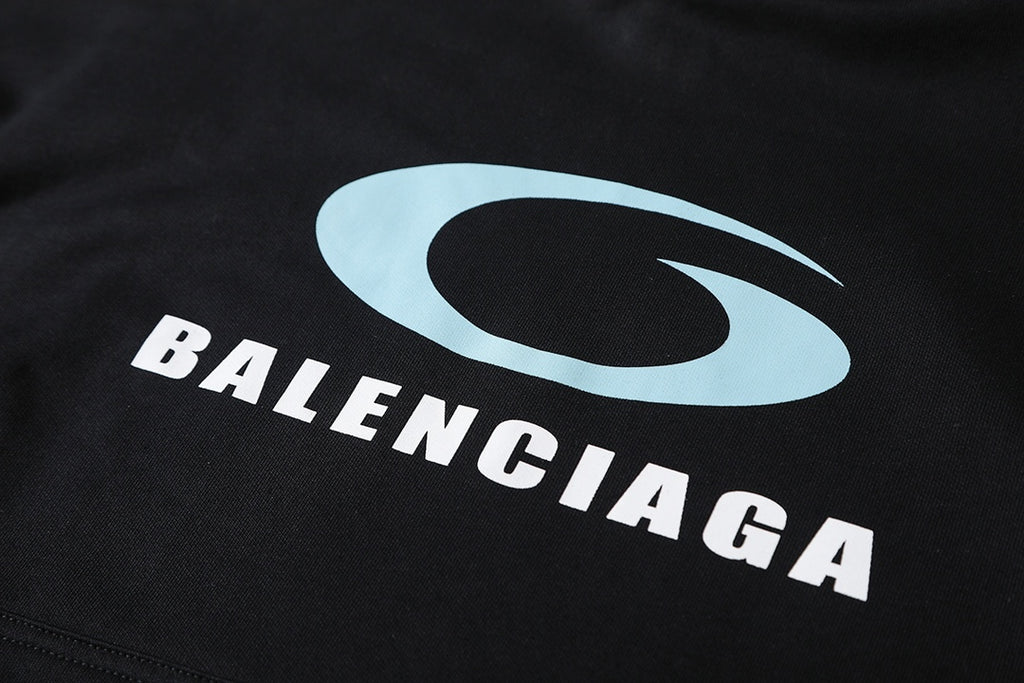 Half ring totem printed hooded sweatshirt