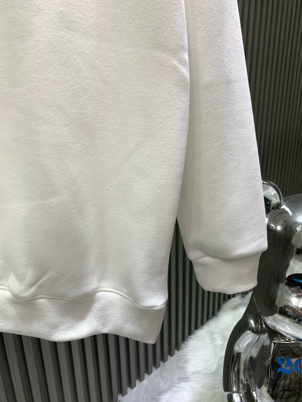 Double stranded cotton hoodie