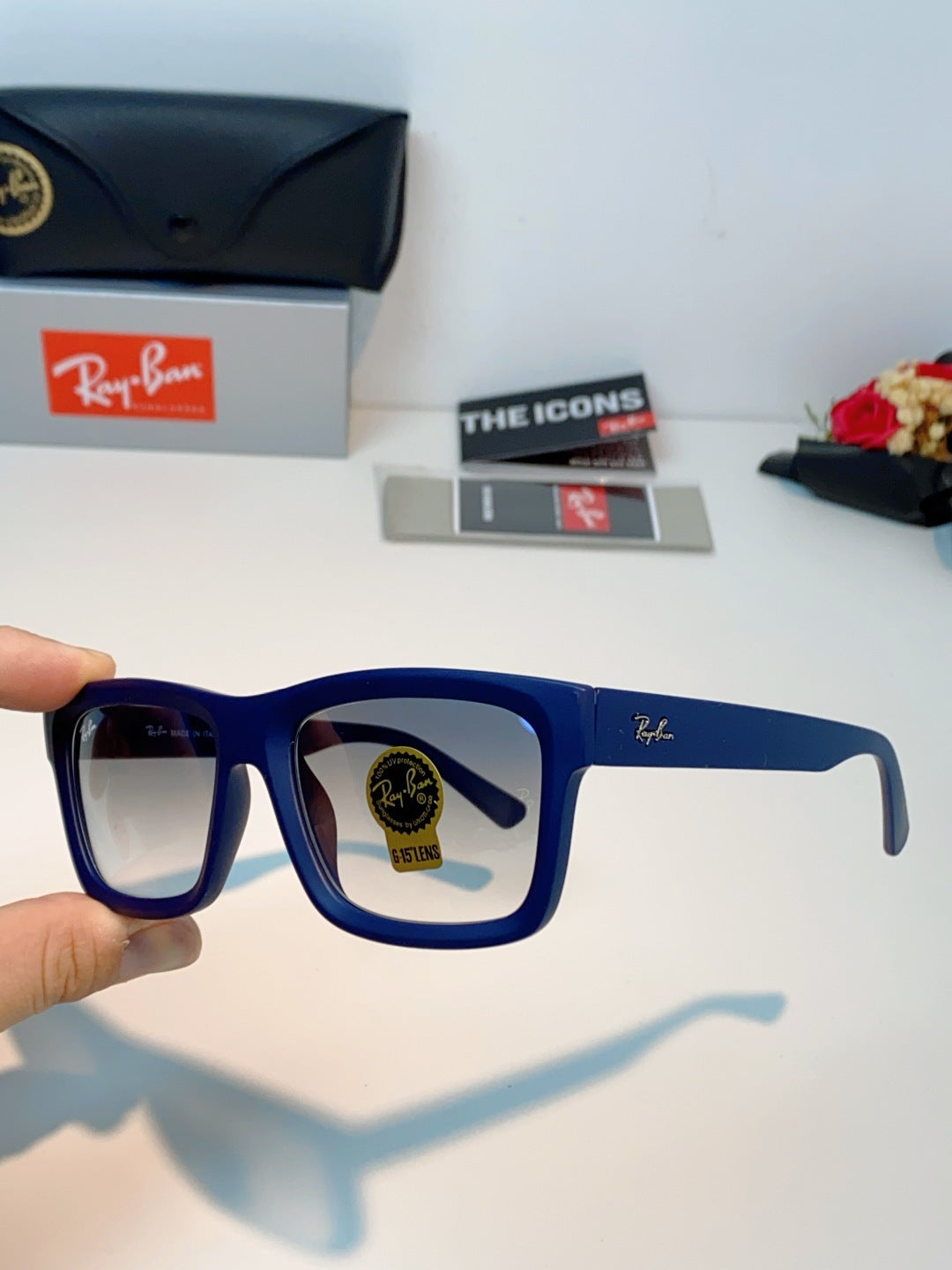 High quality tempered glass sunglasses for men