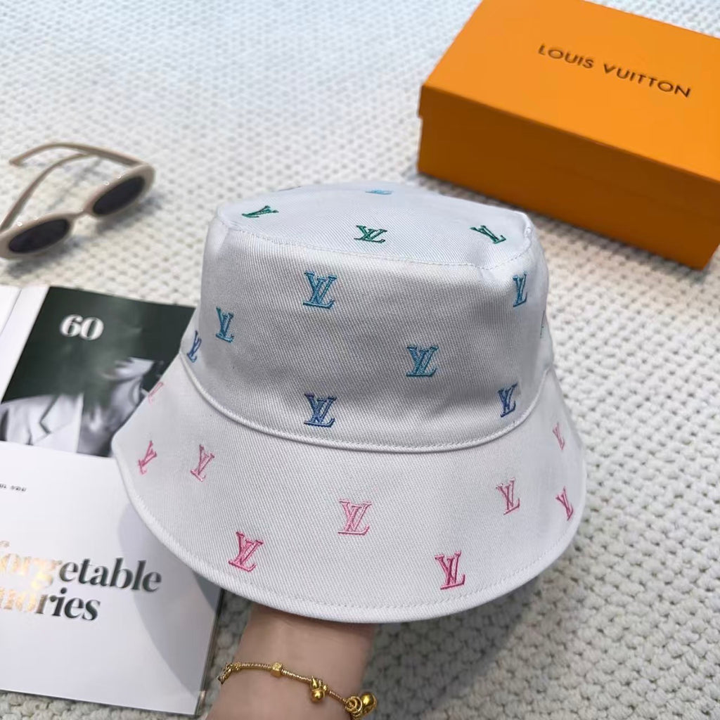 New double-sided embroidered fisherman hat