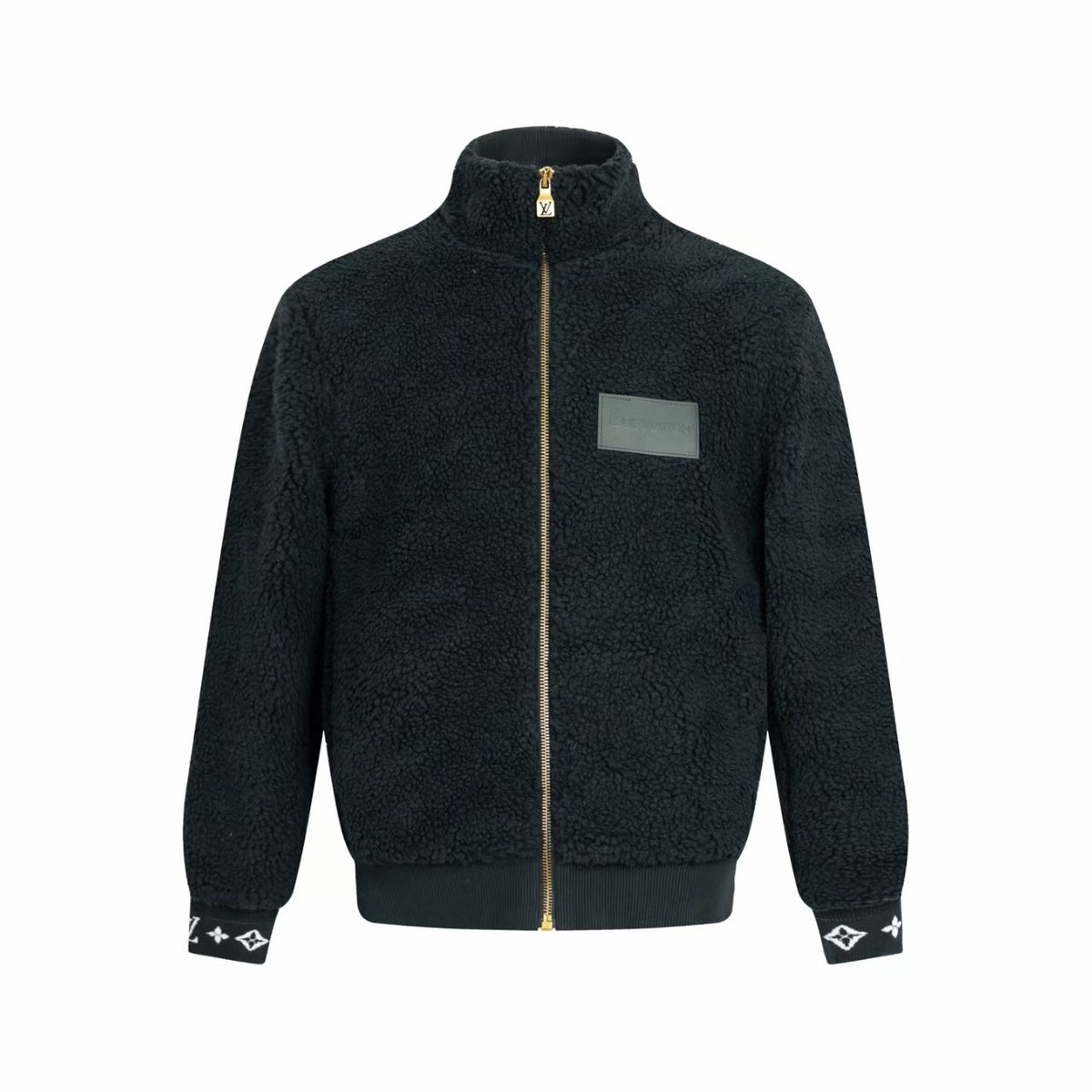 Sheep wool blended suede waistband jacket