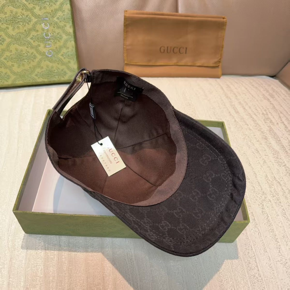 Embroidered baseball cap on the side