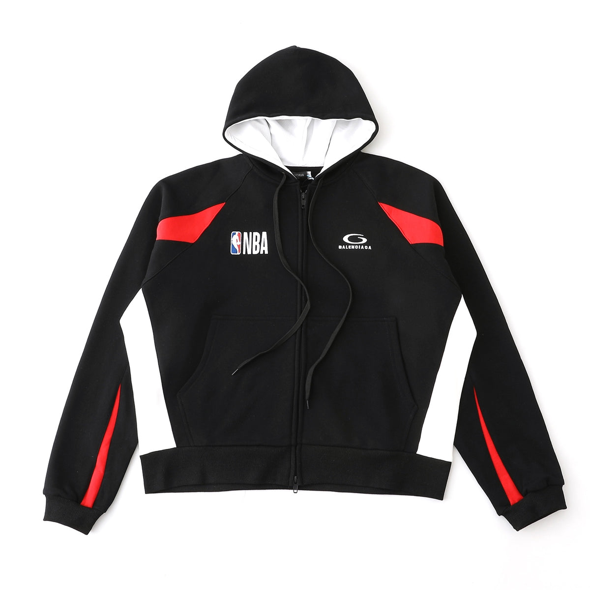 Co branded series cotton zipper long sleeved casual hooded sweatshirt jacket