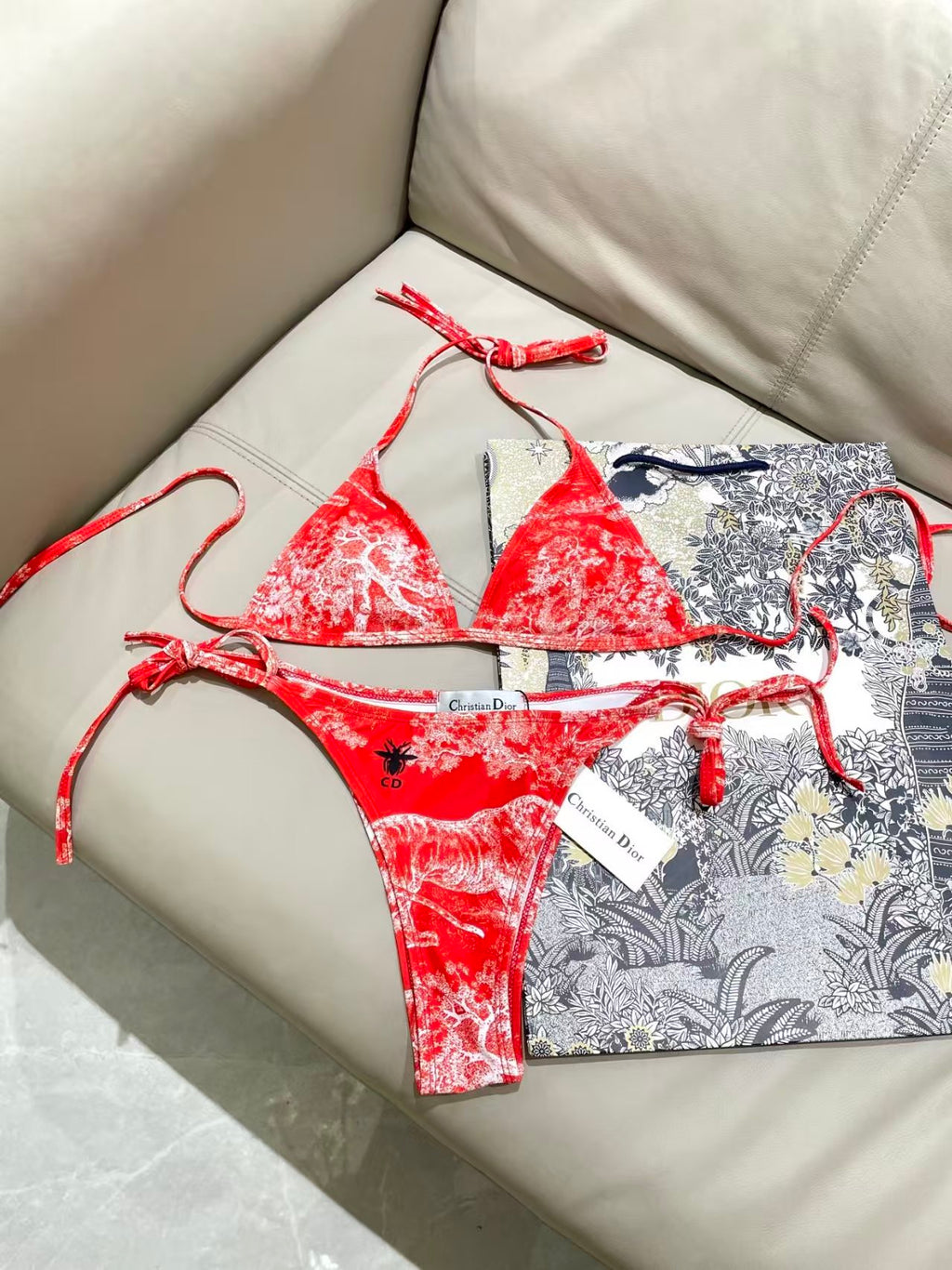 Hot selling animal print camisole swimsuit
