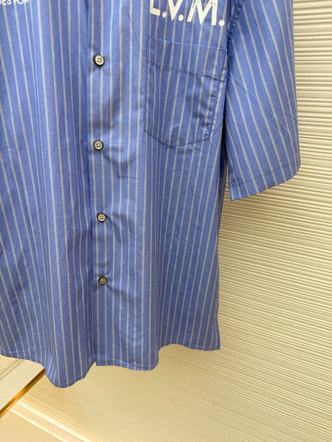 Striped jacquard printed short sleeved T-shirt