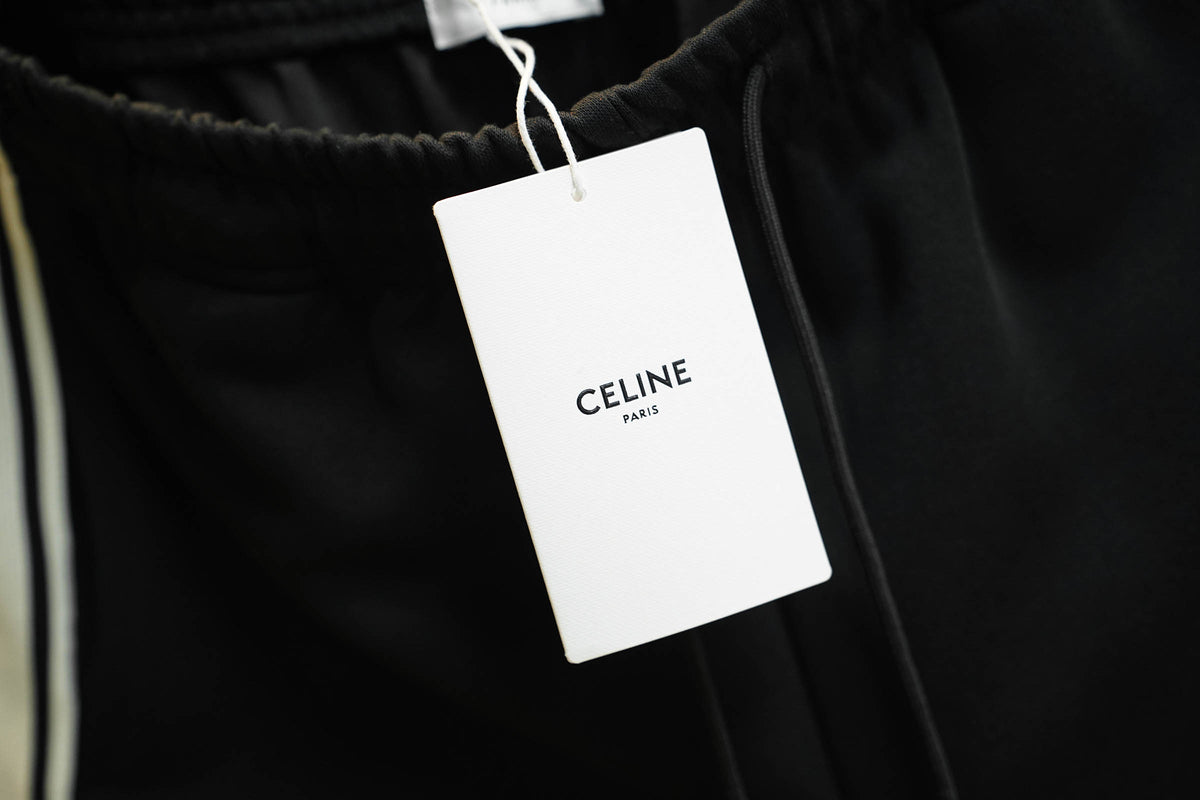 Classic side label woven ribbon embroidered letter shorts