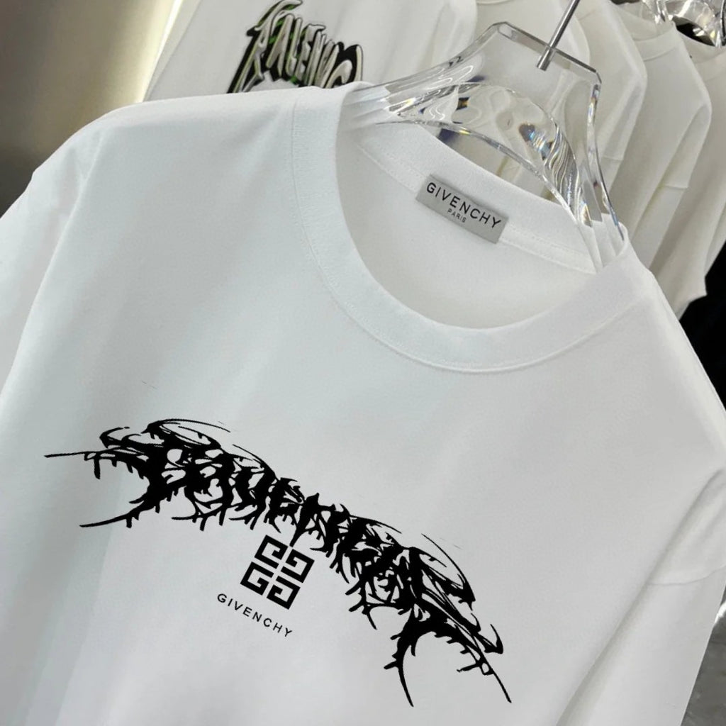 Spring and Autumn New Graffiti Pattern Round Neck Hoodie Casual Sweatshirt