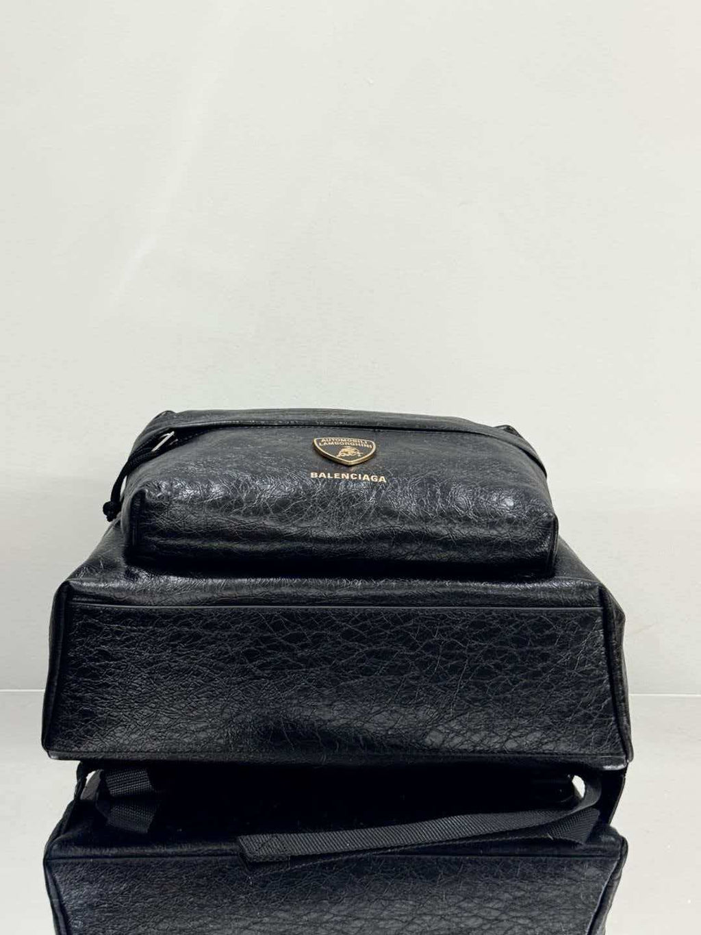Oil cured leather backpack