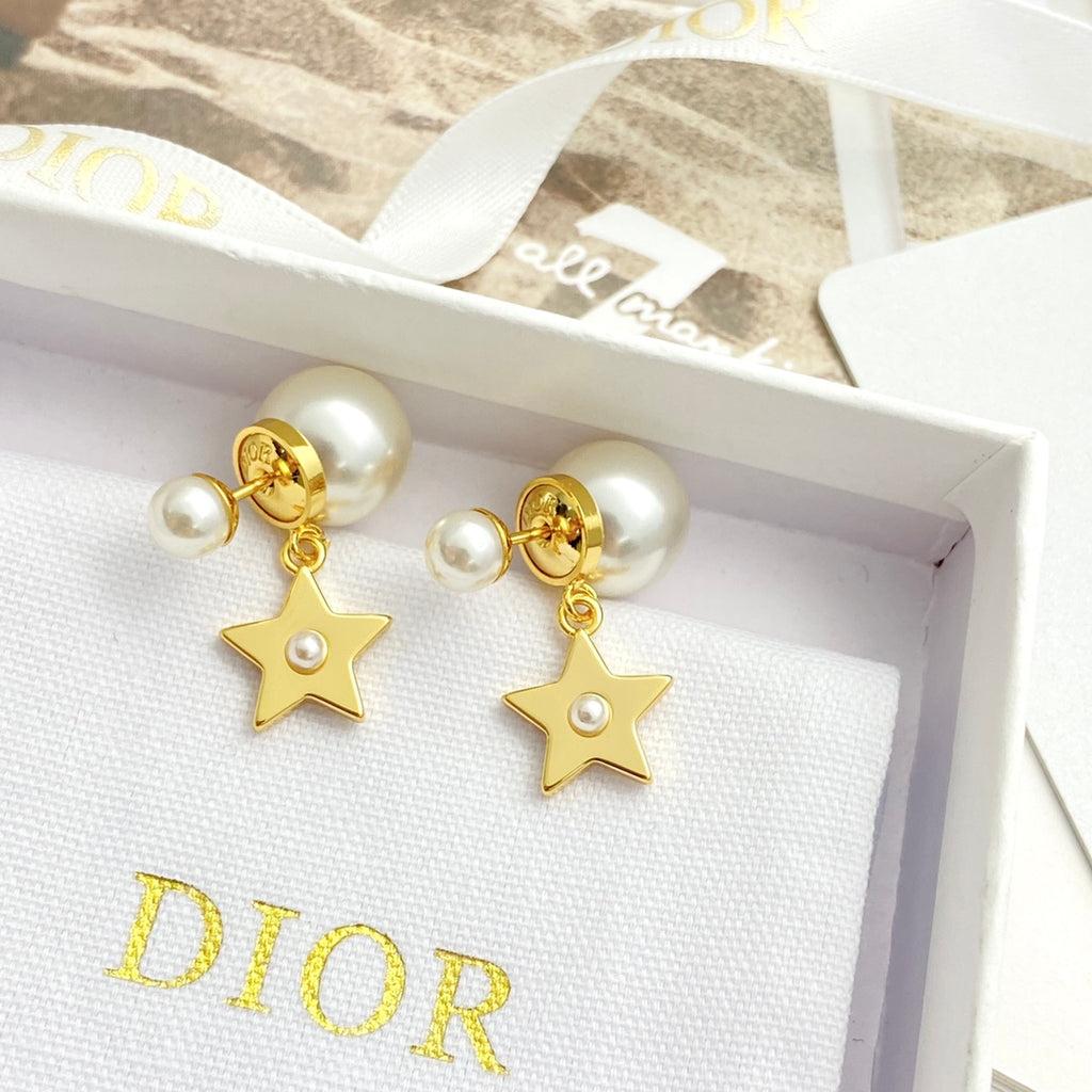 Double bead earrings