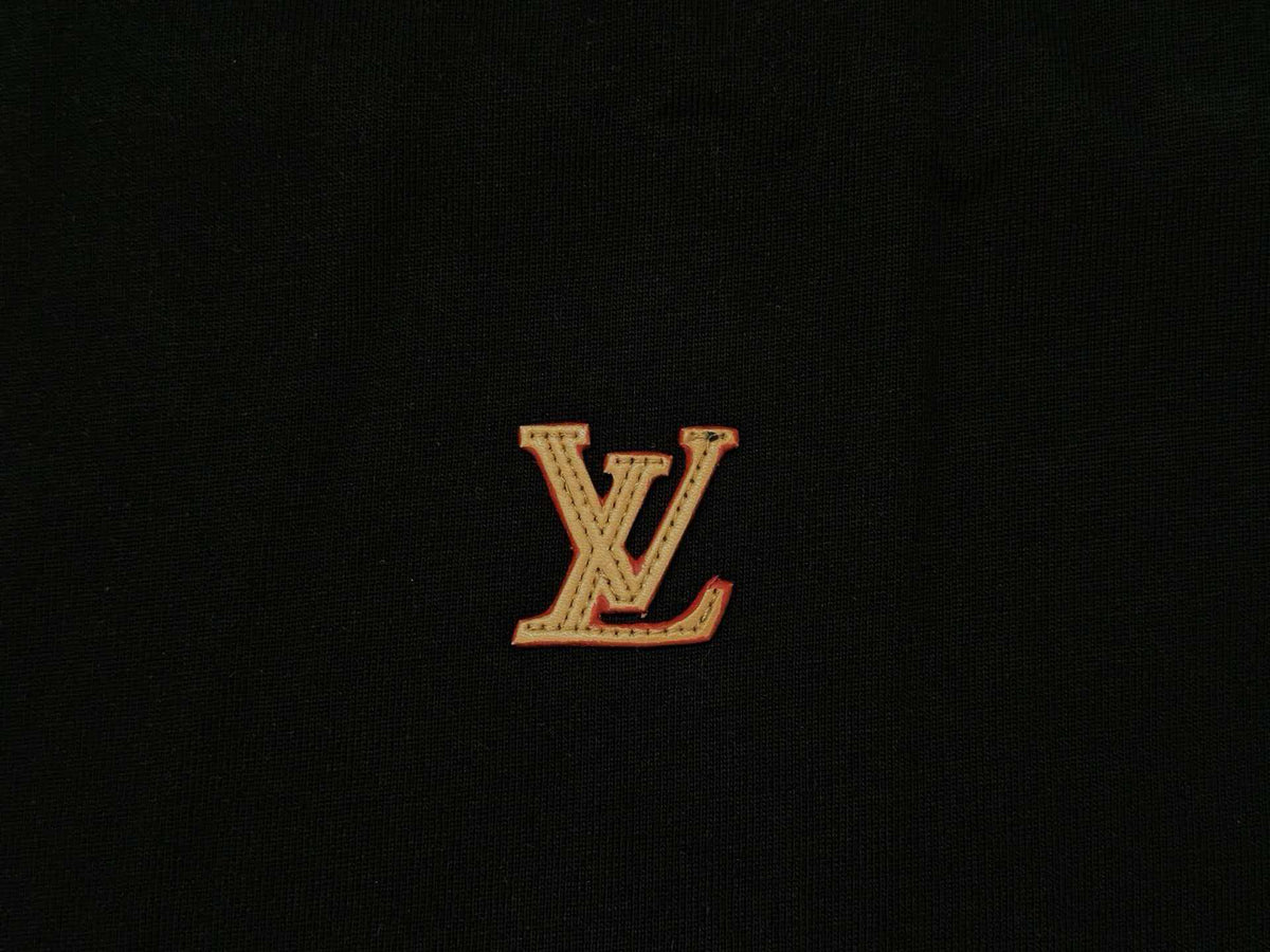 2026 new custom leather badge logo unisex short sleeved t-shirt