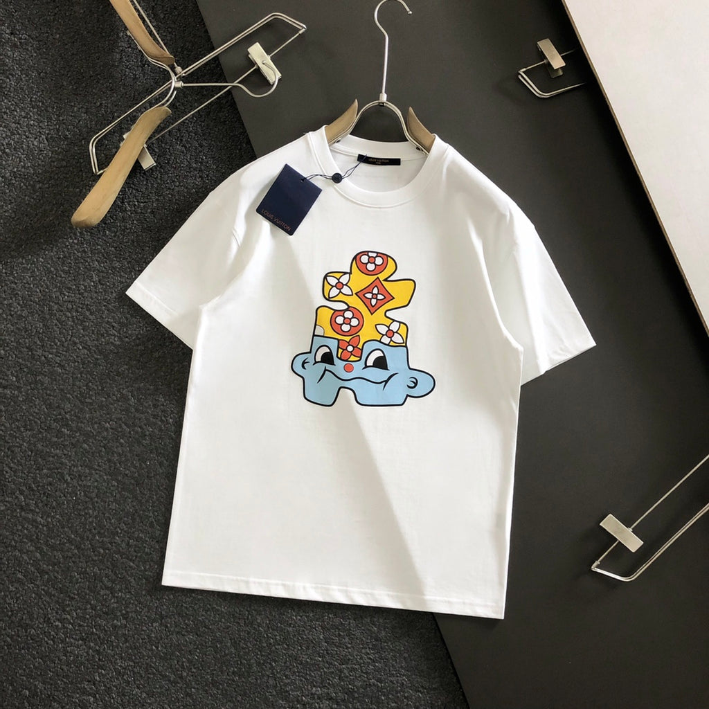 Summer new breathable round neck short sleeved T-shirt
