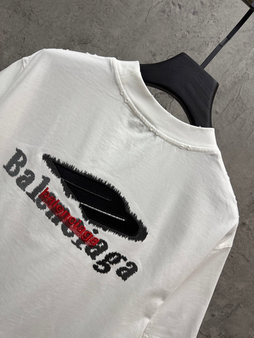 Stacked Embroidery 3D Stereoscopic Embroidery Short Sleeve