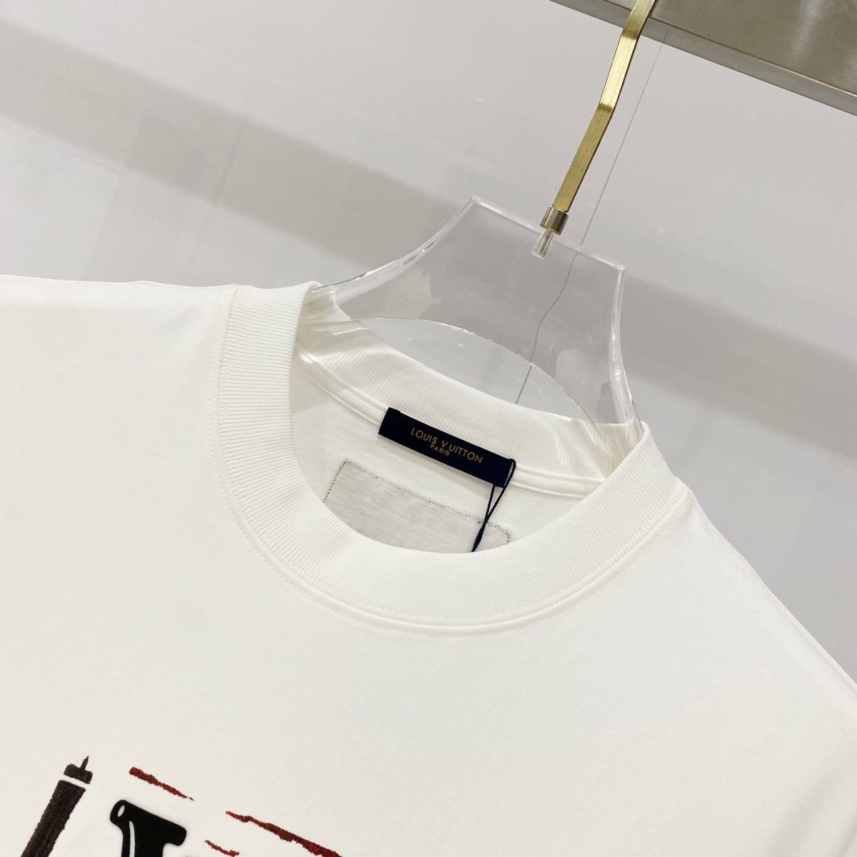 Landscape printed silicone letter T-shirt
